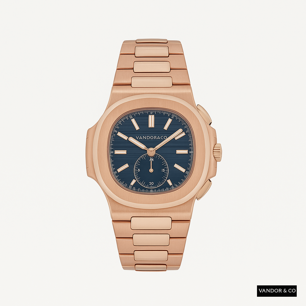 VSFactory Watch Rose Gold Gold Line