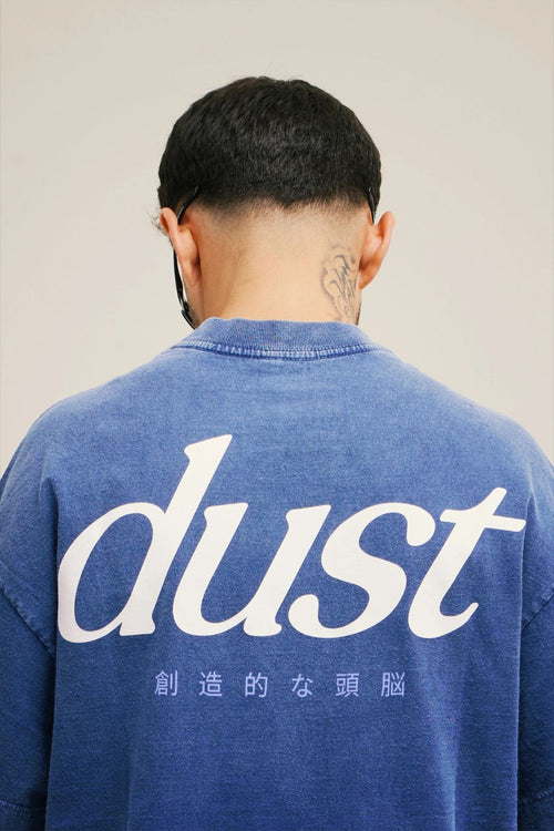 VANDOR & CO. Dust Oversized Washed T-Shirt – Vintage Blue | 250 GSM