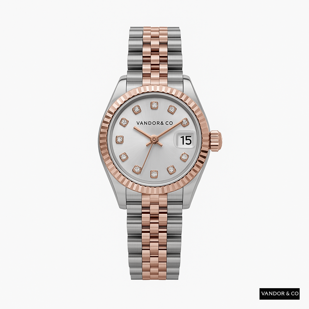 VSFactory Watch Rose Gold Steel Elite