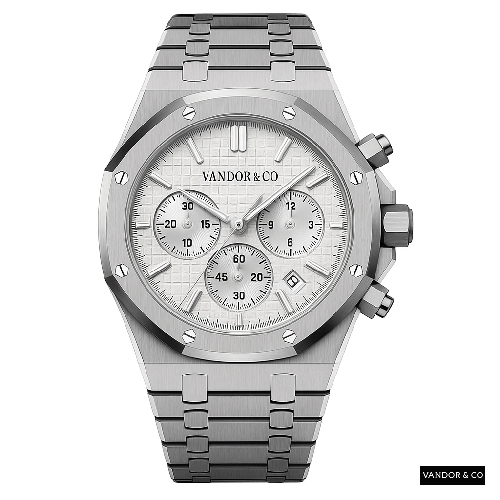VSFactory Watch White Steel Pro