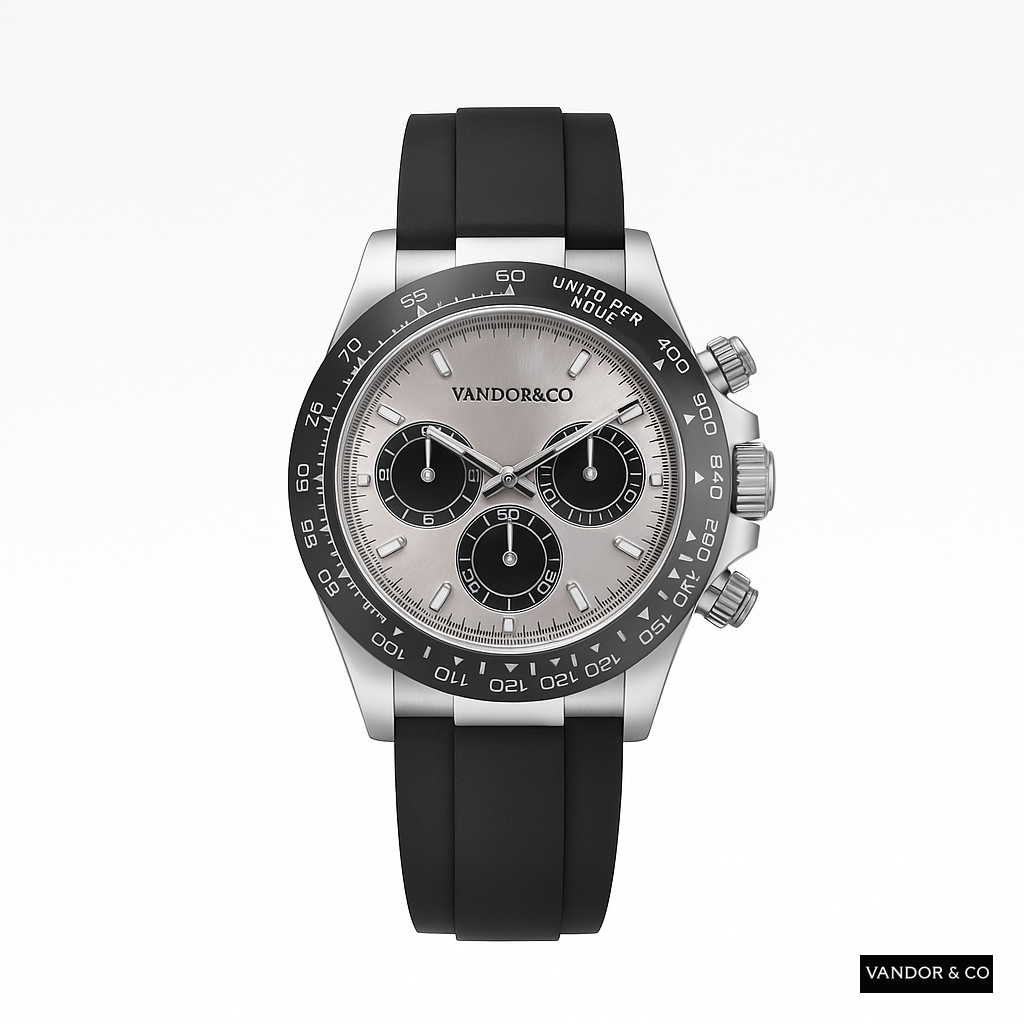 VSFactory Watch Black Rubber Line