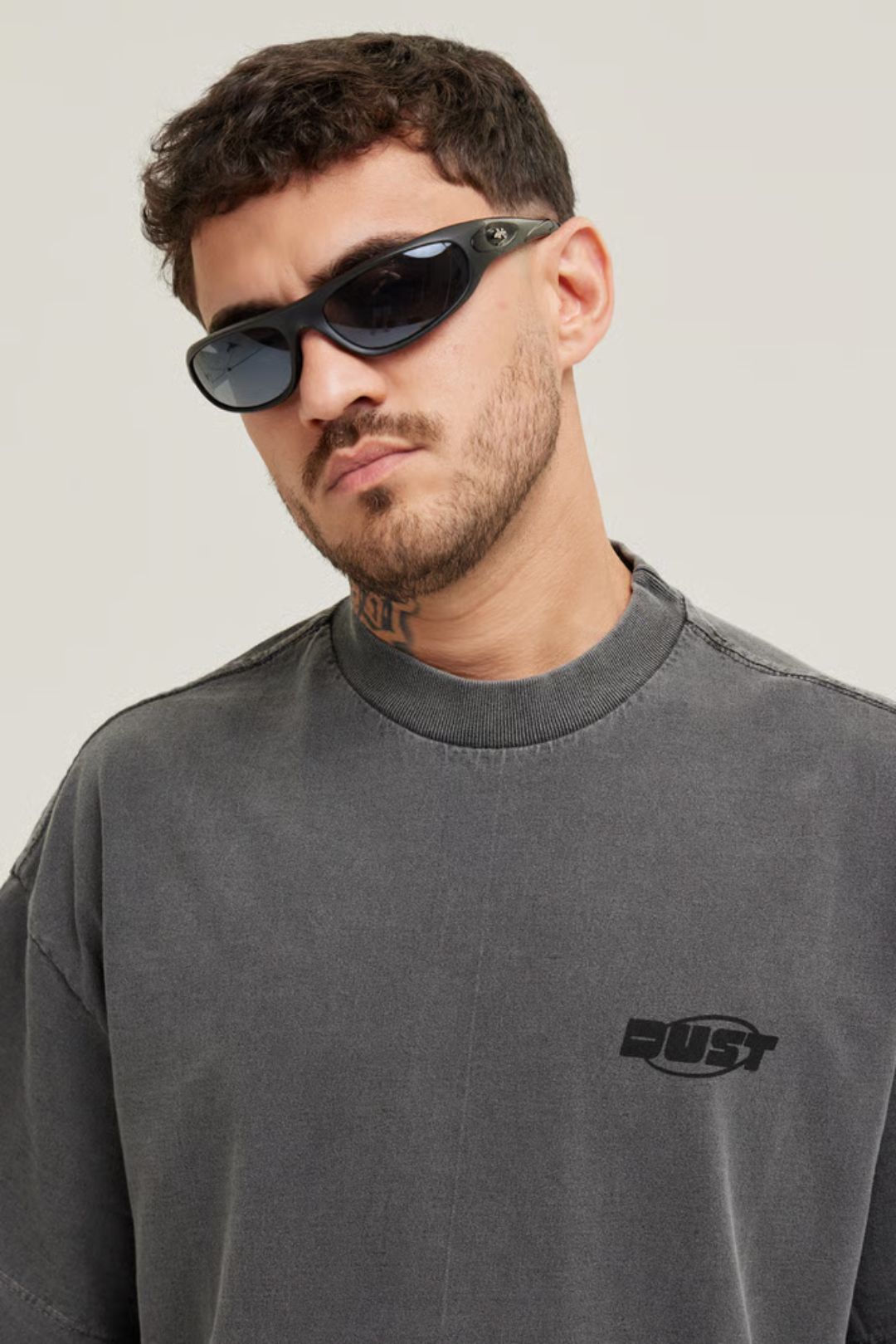 VANDOR & CO. Visions Oversized Washed T-Shirt – Charcoal Grey | 250 GSM