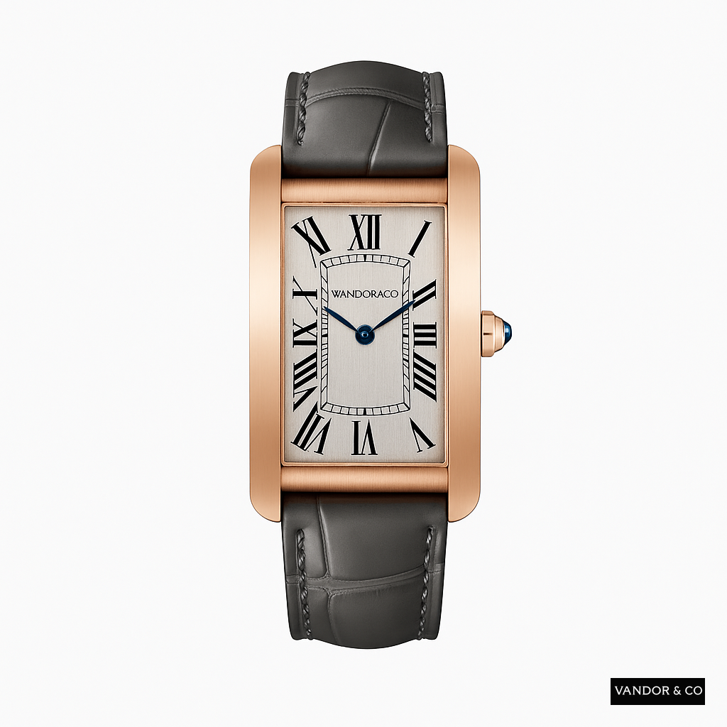VSFactory Watch Gold Leather Line