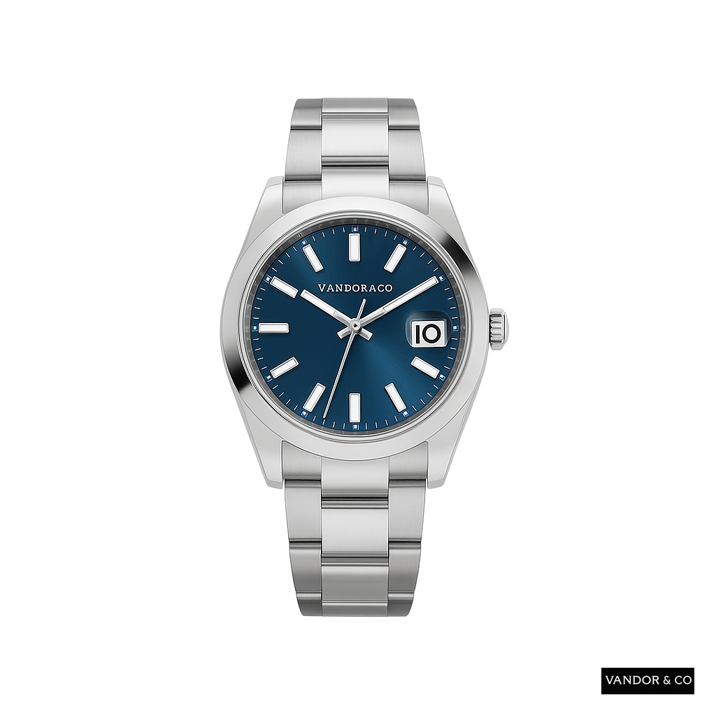 VSFactory Watch Black Steel Line